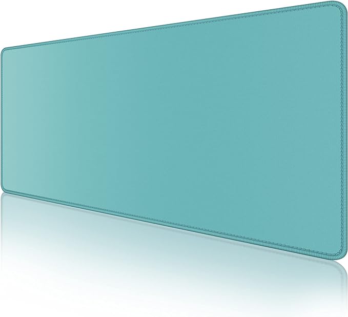 Dapesuom Large Gaming Mouse Pad, Extended Mouse Mat with Stitched Edges, Full Size Keyboard Pad with Non-Slip Base, Big XXL Computer Desk Mats for Gamer, Laptop, Office, 31.5 x 15.7in, Green