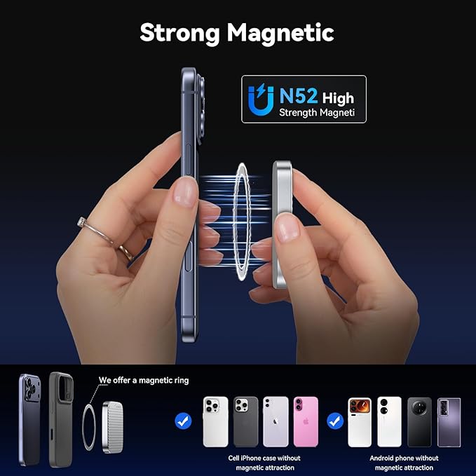 960G External SSD Magnetic Portable SSD USB 3.2 Gen 2x2 up to 2000MB/s 4K 120 fps ProRes HDR Video Record Metal USB-C External Solid State Drive for iPhone 16 Pro Max, Smartphone, Tablet, Laptop