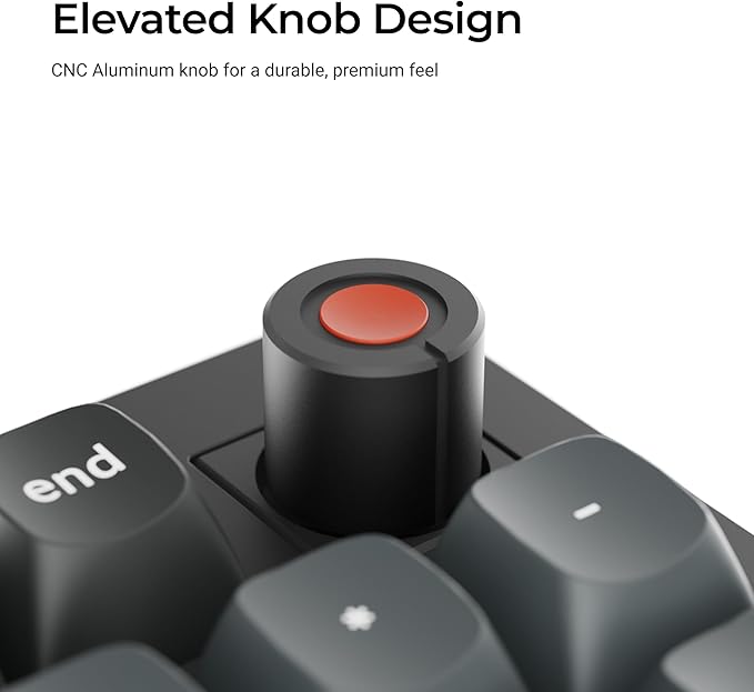 Keychron V5 8K 96% Compact Mechanical Keyboard, 8000 Hz Polling Rate Hot-Swappable QMK/VIA Programmable Wired Keyboard with Numpad & Knob, RGB Backlit, Ergonomic for Mac Windows Linux-Banana Switch