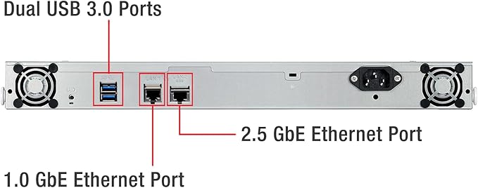 BUFFALO TeraStation Essentials 4-Bay Value-Focused Rackmount NAS 8TB (4x2TB) with Hard Drives Included