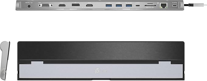 J5CREATE Station d’Acceuil USB-C™ Triple Affichage