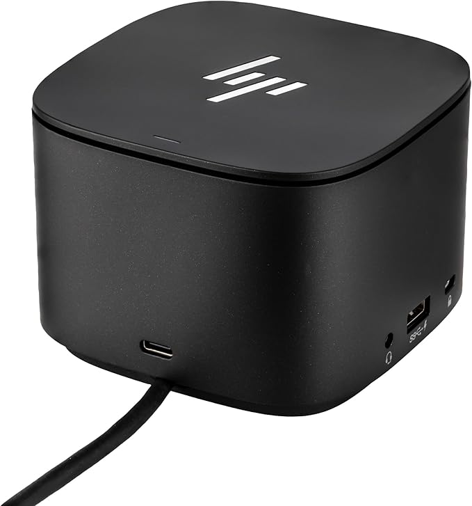 HP Thunderbolt Dock G2 with Combo Cable (3TR87UT) Bundle Including: Surge Protector, 2X Type-C Cable, DisplayPort Cable, Fiber Cloth