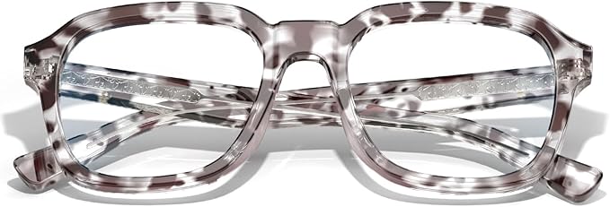 VISOONE Oversized Square Blue Light Blocking Glasses Fashion Computer Eyewear for Women and Men BENNETT