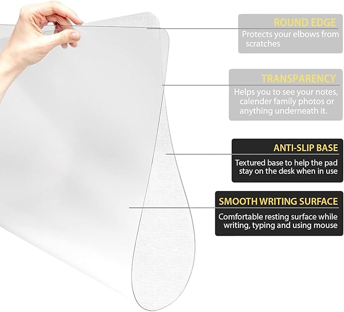 Gel Cloud Keyboard and Mouse Wrist Rest Set Cloud Silicone Clear Mouse Pad with Wrist Rest Extended Frosted Desk Mat Pad Acrylic Coaster Ergonomic Cute Wrist Pad for Computer Keyboard and Mouse 4PCS