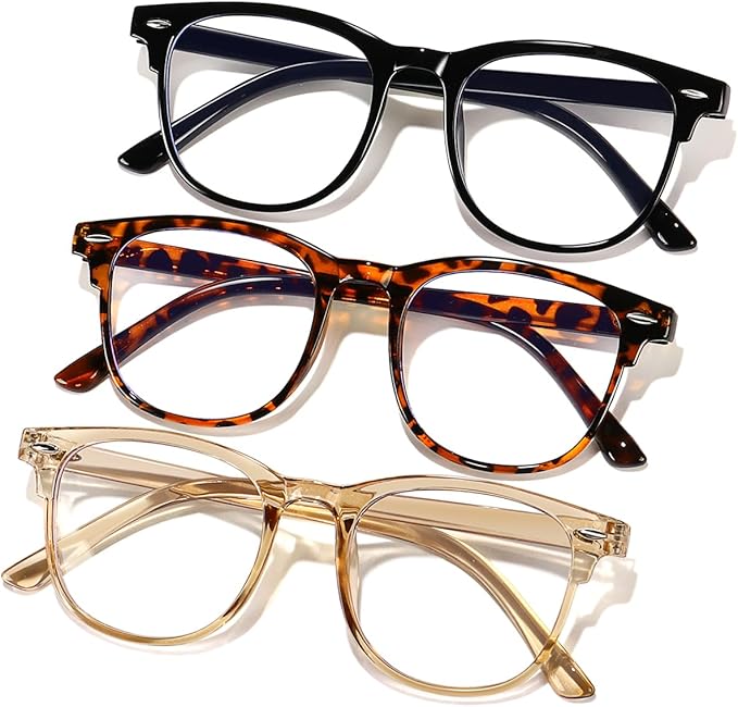 Blue Light Blocking Glasses for Women Men,Fashion Square Blue Blockers Glasses,Computer/TV/Phones/Gaming Glasses