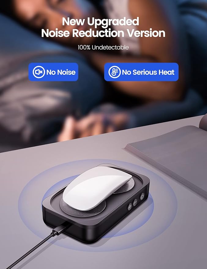 Undetectable Mouse Jiggler,Mouse Mover Jigger Device with LED Screen,Interval Time Adjustable,for Working from Home,Thinking/Taking Notes when Working,Keeps PC Live to lmprove Office Efficiency