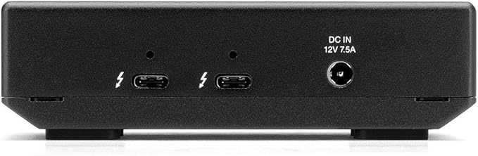 OWC 32.0TB Thunderbolt 40Gb/s Four Drive External NVMe SSD Compact Storage Solution with SoftRAID, Hard Shell Travel case, and 0.7M (29") Thunderbolt Cable