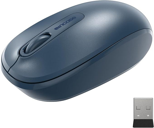 Incase Wireless Mobile Mouse 1850 – Designed by Microsoft – Compact, Comfortable, Right/Left Hand Use, 6-Month Battery Life, Nano Transceiver, Works with Mac/Windows 8/10/11 (Wool Blue)
