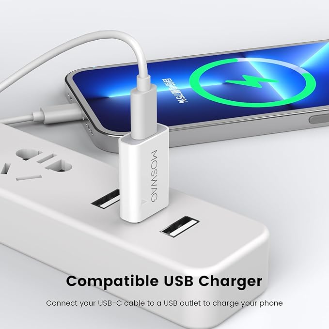 MOSWAG 3 Packs USB C Adapter USB C to USB Adapter USB Male to Type C Female Adapter Compatible with Apple MagSafe Charger,iMac,MacBook Pro,MacBook,Laptops,PC,Computers and More