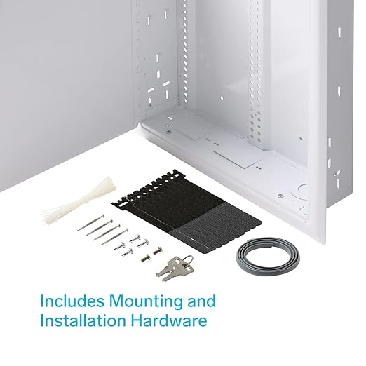 Structured Media Enclosure Accessories - Structured Wiring Cabinet - Structured Wiring Enclosure - Structured Media Cabinet - Structured Media Center - Fasthome Flush Mount Enclosure - STEREN 44"