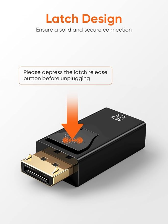 CableCreation Active DisplayPort to HDMI Adapter 5 Pack, 1080P Gold Plated DP to HDMI Adapter (Male to Female) 1.3V, Uni-Directional Display Port to HDMI Adapter