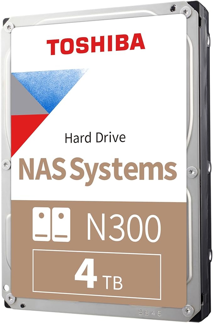 TOSHIBA N300 Internal Hard Drive 4 Tb 7200 RPM 512 Mb 3.5" Serial, W129162308 (7200 RPM 512 Mb 3.5 Serial Ata Iii)