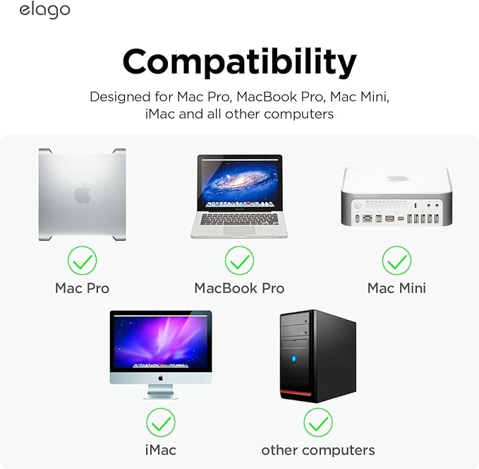 elago FireWire 400 to 800 Adapter (White) for Mac Pro, MacBook Pro, Mac mini, iMac and All Other Computers
