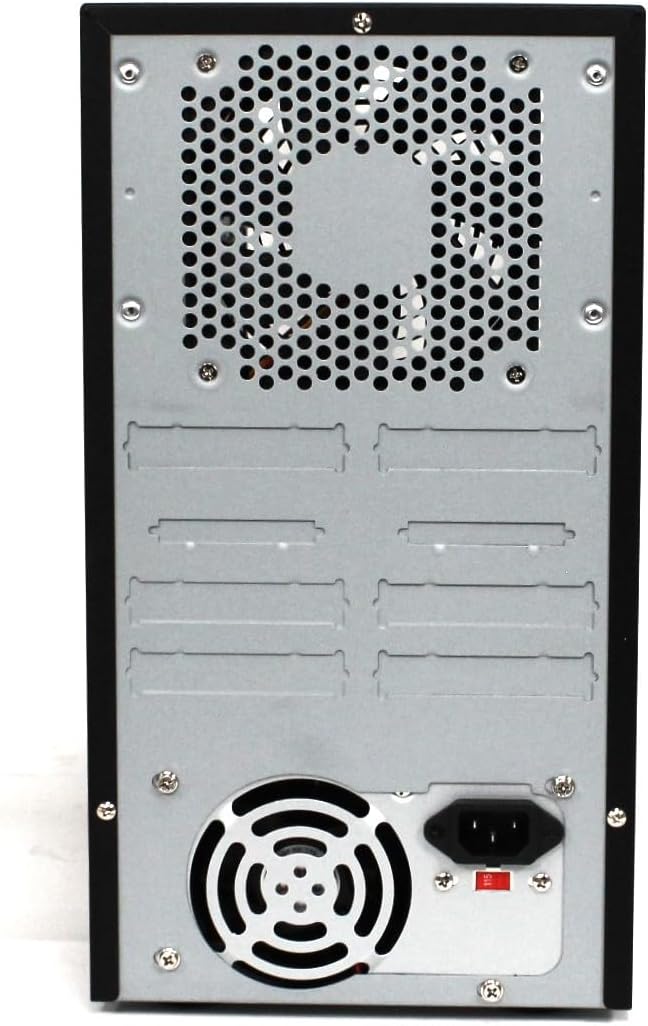 DupliM External 7-Bay Duplicator Case Enclosure Tower for DVD CD Blu-ray HDD USB - Includes UL Power Supply