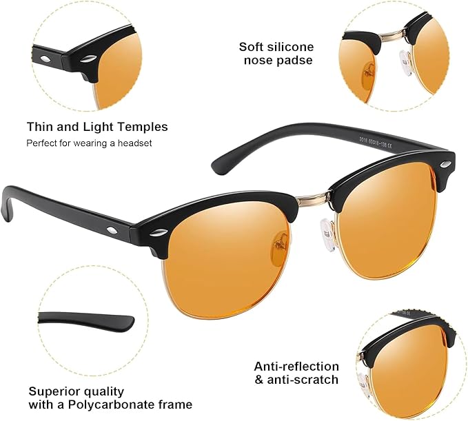 Okany Blue Light Blocking Glasses Gaming Computer Glasses Powerful Professional Screen Filter