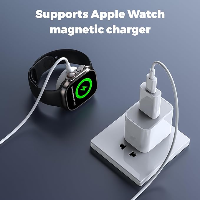 USB to USB C Adapter 2 Pack, USB-C Female to USB Male Adapter,OTG Charger Converter Compatible for Apple Watch Ultra iWatch/iPhone/Pro Max Plus/Airpods/iPad 9 10 Air 5 Mini 6/Car/Samsung