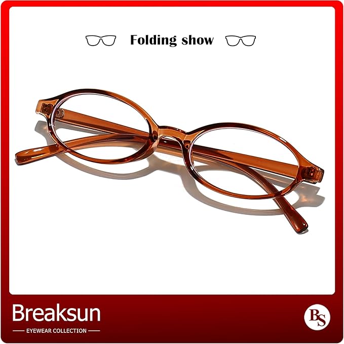 Retro Small Oval Glasses for Women Men 90s Small Face Blue Light Eyeglasses Cosplay Y2K Fake Glasses