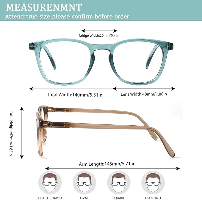 Henotin 3-Pack Blue Light Blocking Reading Glasses,Spring Hinge Computer Readers for Men Women,Anti UV Ray Filter Eyeglasses (Mixed Color-3, 2.25, Diopters)