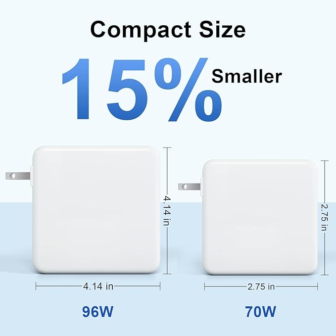 Charger for MacBook Air 15 13 inch Mac Pro 14 inch 2026 2025 2024 2023 2022 2021 M1–M5 Original Quality 70W Type C Fast Charger Power Adapter & 6.6FT Type C to Mag 3 Cable LED Applicable 2021-2026
