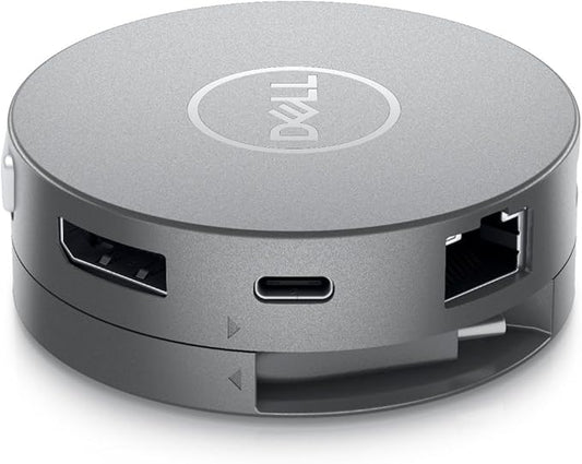 Dell 7-in-1 USB-C Multiport Adapter - DA310-2. USB-A Ports, 1 USB-C, 1 HDMI, 1 DisplayPort, 1 VGA and 1 RJ-45 Port, Crisp 4K Resolution at 60Hz, SuperSpeed Data Transfers, Lightweight and Portable.