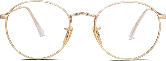 SOJOS Blue Light Blocking Computer Glasses Round Eyewear Anti Blue Light Lens Preppy Chic SJ5024B
