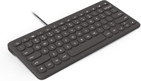 ZAGG Connect Keyboard - Compact 12-inch Lightning Wired Keyboard - Optimal for iOS and iPadOS Devices - Designed for Comfortable, Precise Typing - Perfect for School Supplies & Small Workspaces