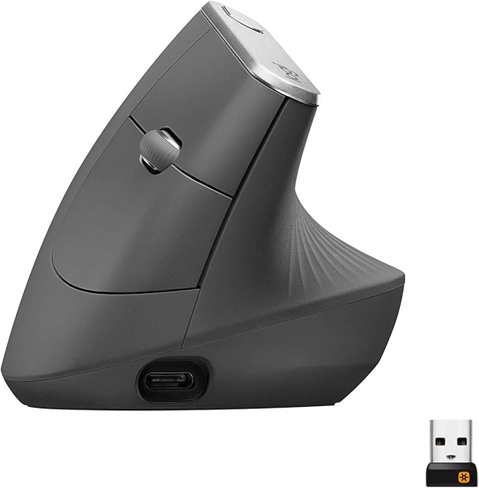 Logitech Mouse MX Vertical, 910-005448 (Renewed)
