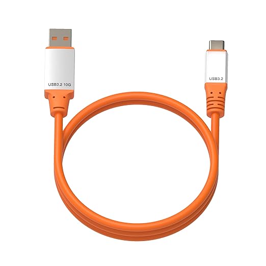 OkyLink 3ft (1M) USB 3.2 Gen 2 Type A to Type C Male to Male Cable - 10Gbps Long Range, Orange