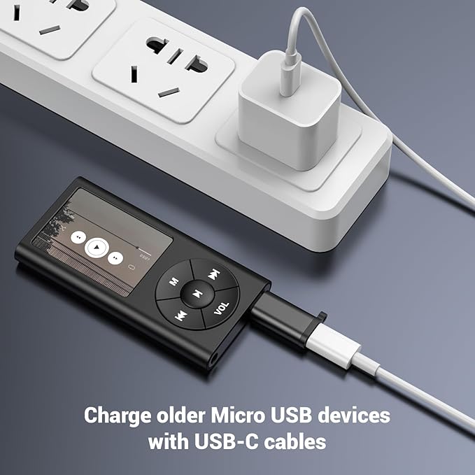 Fidioto Micro USB to USB-C Adapter,Type C Female to USB Micro Male Convert Connector Support Charge & Data Compatible with Samsung Galaxy S6 S7 S7 Edge, Kindle Ps4 and Micro USB Devices(5 Pack)