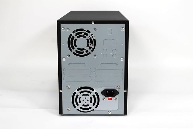 DupliM External 5-Bay Duplicator Case Enclosure Tower for DVD CD Blu-ray HDD USB - Includes UL Power Supply
