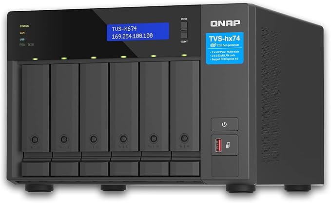 QNAP TVS-h674 6-Bay Core i5-12400 32GB NAS Enclosure
