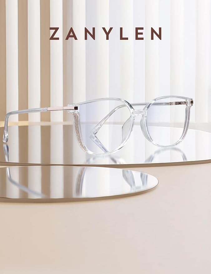 Vintage Cat-eye Blue Light Blocking Glasses for Women, Lightweight TR90 Fashion Eyeglasses