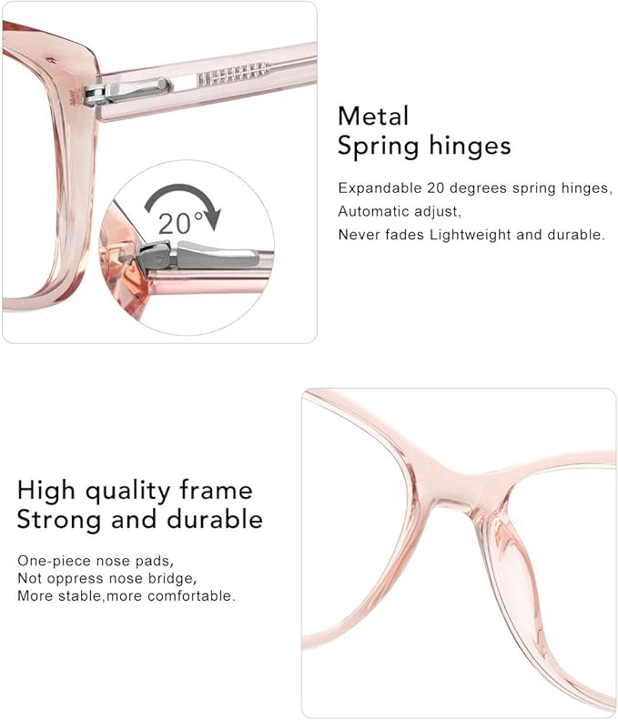 MEETSUN Blue Light Blocking Glasses for Women Anti Eyestrain Filter Blue Ray Oversized Computer Game Glasse
