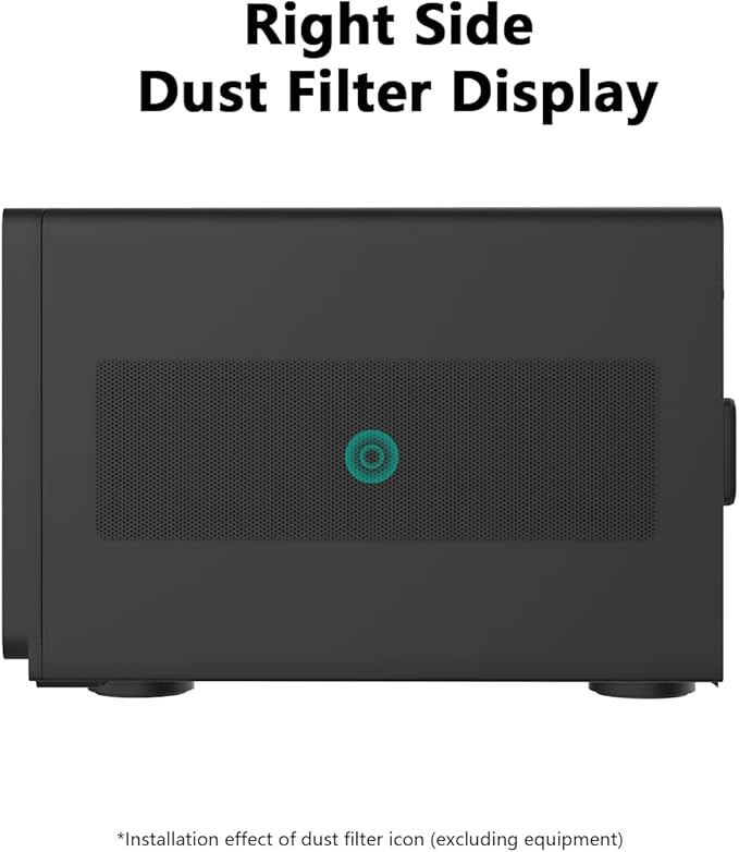 Dust Filter for Synology NAS DS1821+ Dustproof PVC Cover - Black