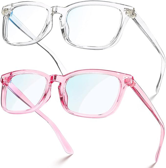 VISOONE Blue Light Blocking Glasses Square with Anti Computer Glare for Gaming Women and Men MONTANA