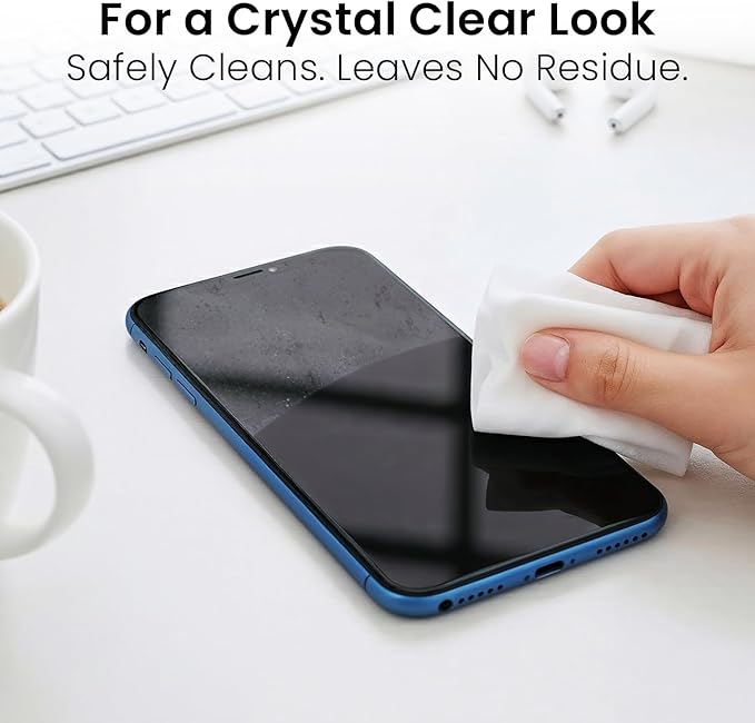 EVEO Screen Wipes - Electronic Wipes, Computer Screen Cleaner Wipes for Electronics | Computer Screen Wipes Phone Wipes & Lens Wipes for PC, Laptop, Phone, Car & More - Microfiber Included (300 Pack)