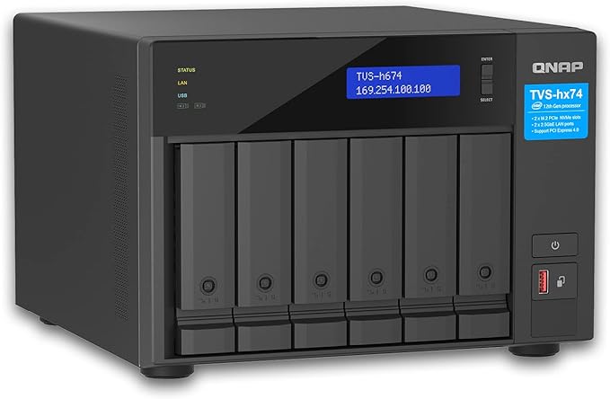 QNAP TVS-h674 6-Bay Core i5-12400 32GB NAS Enclosure