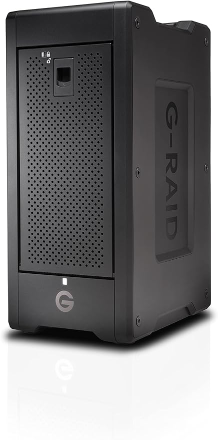 SanDisk Professional 48TB G-RAID Shuttle 8 - Transportable Enterprise-Class 8-Bay External Hard Drive, Thunderbolt 3 and USB-C, Hardware RAID, Up to 1900MB/s Read - SDPH48H-048T-NBAAB