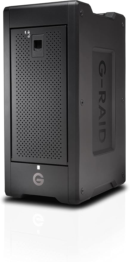 SanDisk Professional 144TB G-RAID Shuttle 8 - Transportable Enterprise-Class 8-Bay External Hard Drive, Thunderbolt 3 and USB-C, Hardware RAID, Up to 1900MB/s Read - SDPH48H-144T-NBAAB