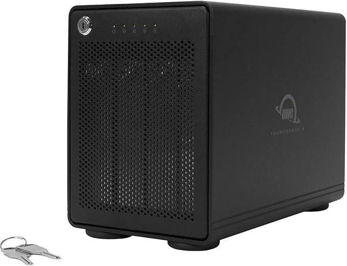 OWC ThunderBay 4 96TB Four-Bay Thunderbolt 40Gb/s Enterprise Drive RAID Storage Solution with SoftRAID Premium