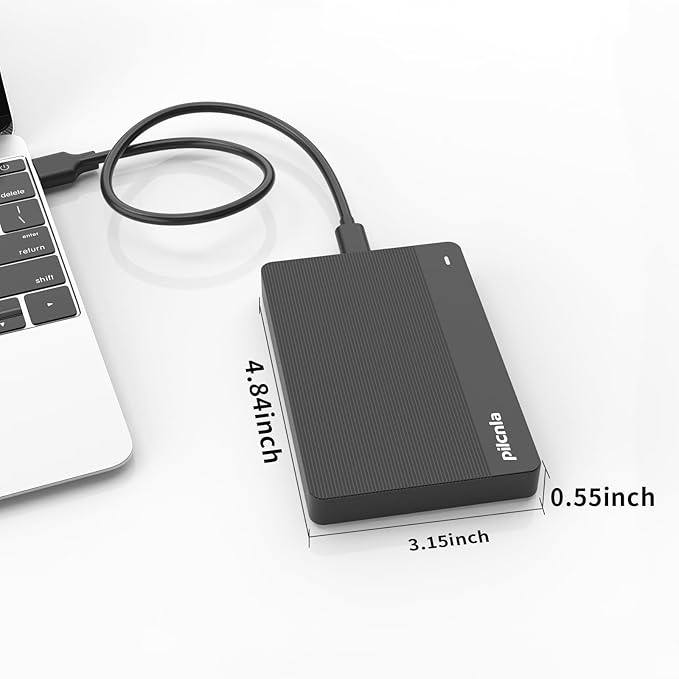 Ultra Slim Portable External Hard Drive USB3.0 HDD Storage for Xbox,PS4/5,PC,Desktop,Laptop,MacBook,Chromebook (HDD1.1-1TB)