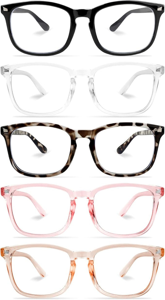 NZKNP Blue Light Glasses for Woman Men,Blue Light Blocking Glasses,Clear Glasses