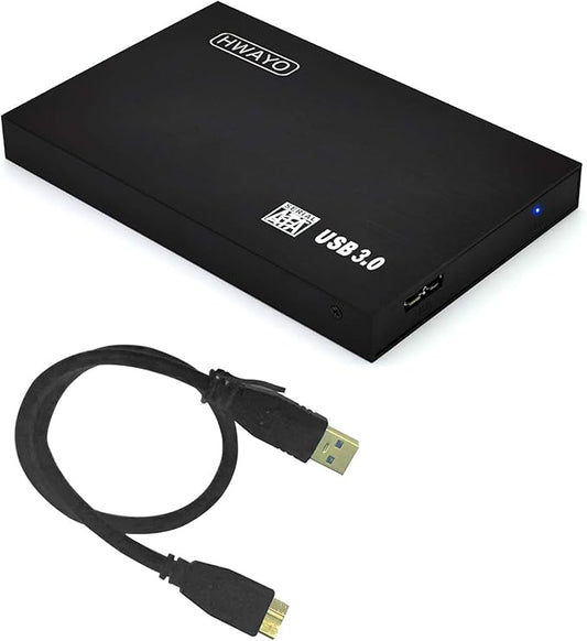2.5'' 1TB Ultra Slim Portable External Hard Drive USB3.0 HDD Storage for PC/Desktop/Laptop/MacBook/Chromebook/Xbox One (Black)