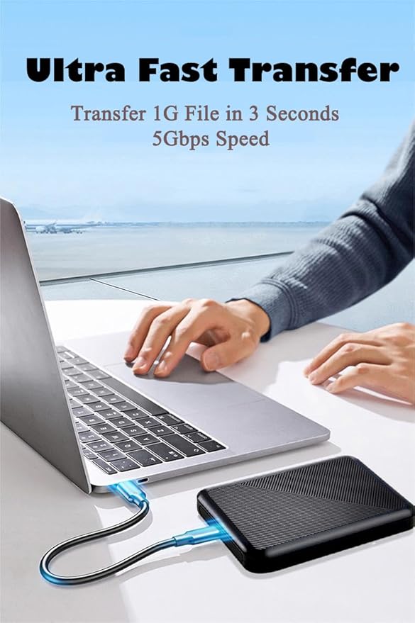 1TB Ultra Slim Portable External Hard Drive USB 3.0 HDD Storage for PC, Mac, Laptop, PS4, Xbox one (1TB)