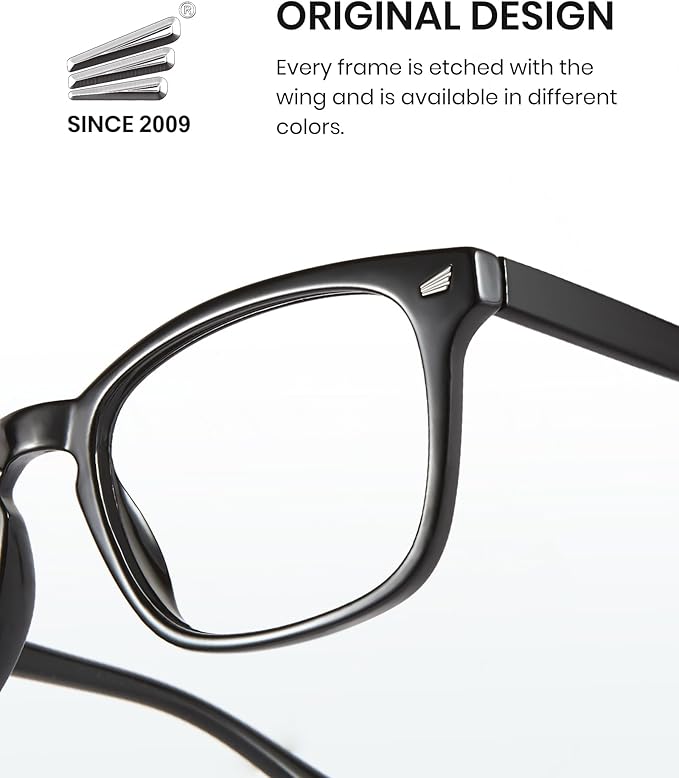 Cyxus Blue Light Glasses Men Women Reduce Eye Strain UV Blocking for Office Work Computer Screen 8082