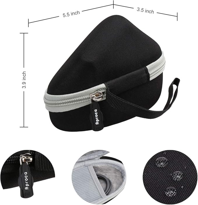 Aproca Case Compatible with Logitech Lift Vertical / MX Vertical Wireless Mouse, Portable Storage Bag for Accessories -Black (Case Only)