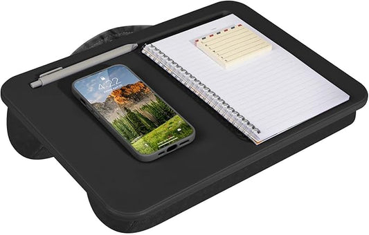 LAPGEAR Compact Lap Desk – Fits Up to 14″ Laptops – Black– Style No. 43108