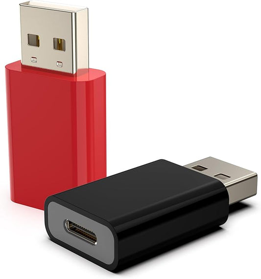 USB to USB-C Adapter,Type-C Female to USB-A Male Adapter Compatible with Apple MagSafe Watch 10/9/8/7/SE/Ultra,Car,iPhone Air 17 16 15 14 13 12 Mini Pro Max,iPad,Galaxy,Pixel 4-10,CarPlay