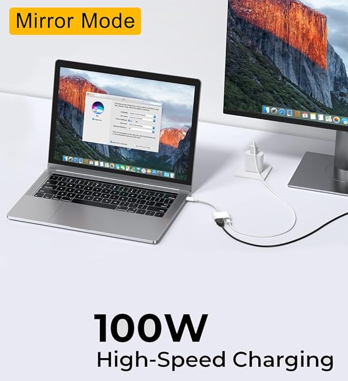 Apple USB-C to HDMI Adapter 4K@60Hz for iPhone 15 16 17 MacBook Pro Air iPad Pro, MFi Certified USB 3.1 Type C Digital AV HDMI 2.0 Cord Compatible with Samsung Galaxy S25/S24/S23 and More (White-2)