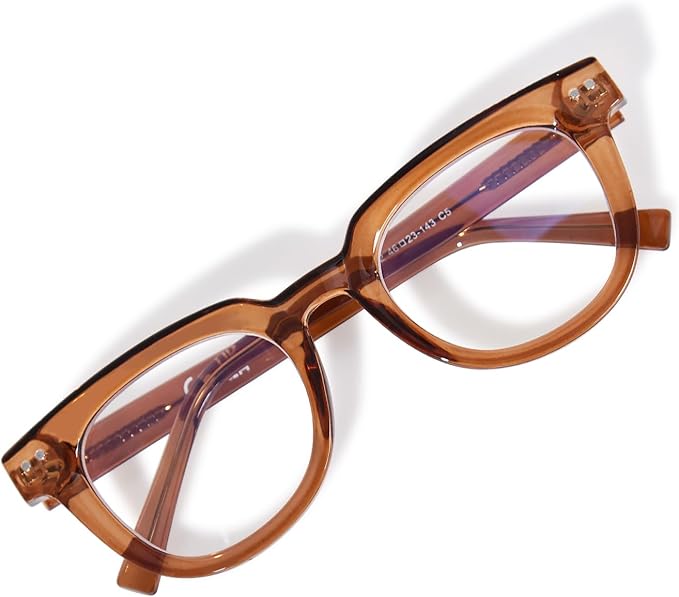 OPTOFENDY Oversized Blue Light Blocking Glasses for Women, Fashion Square Computer Eyeglasses